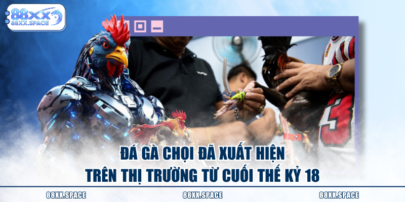 Đá gà chọi đã xuất hiện trên thị trường từ cuối thế kỷ 18